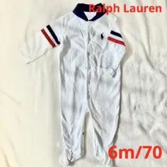 Ralph Lauren ラルフローレン　ポロ刺繍付き　ロンパース 6M 70