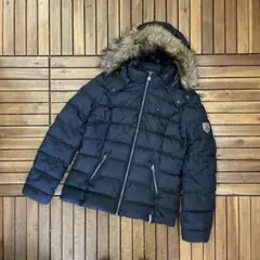 HILFIGER DENIM ファーフード付 ジップアップ ダウンジャケット