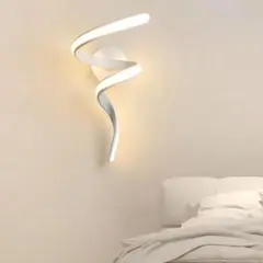 スパイラルホワイトLED壁掛け灯