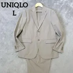 美品ユニクロUNIQLOメンズカジュアルビジネス感動スーツセットアップサイズL