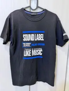BLUE CROSS Tシャツ お揃いコーデ　ブラック ロゴプリントのサムネイル