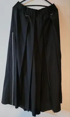 最終価格 REZEN リゼン axes femme プリーツ切替袴パンツ L白系