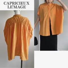 CAPRICIEUX LE'MAGE バックギャザー　フレンチスリーブシャツのサムネイル