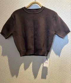 〔未使用〕GRL 半袖ニット Lサイズ