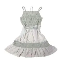 LIZLISA系00s coquette姫系フリル リボンラメニットキャミワンピ