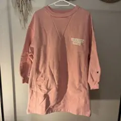 Champion ピンク チュニック　リバースウィーブトレーナー M