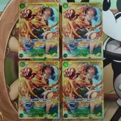 モンキー・D・ルフィ SEC OP13-118 4枚セット シークレット