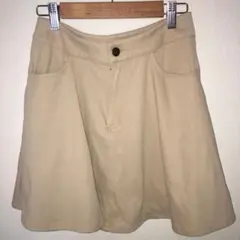 ミニスカート ベージュ