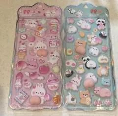 ぷにぷにおしりシール・もちもちマシュマロシール・3D立体シール 2枚セット