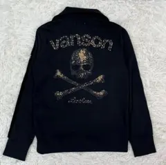 美品 バンソン ブルゾン ブラック スカル トラックジャケット ドクロのサムネイル