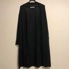 evameva エヴァムエヴァ　silk cotton robe 羽織りブラックのサムネイル