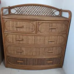 籐箪笥　ラタンチェスト　4段