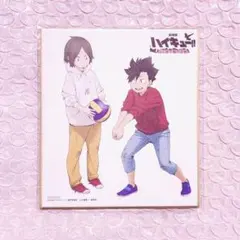ハイキュー‼︎ ゴミ捨て場の決戦 特典 描き下ろしミニ色紙 孤爪研磨 黒尾鉄朗