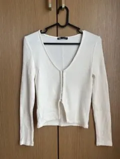 A*y様 ZARA 長袖 カーディガン ホワイト