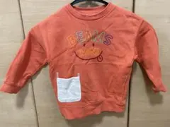 BEAMS mini オレンジ トレーナー 100