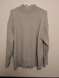 GU タートルネック ニット S｜グレー ゆったり ベーシック 着回し