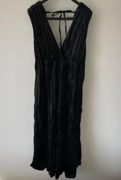 w closet ブラック ノースリーブ ワンピース