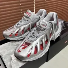SUPREME Nike Air Max 99 シルバー/レッド