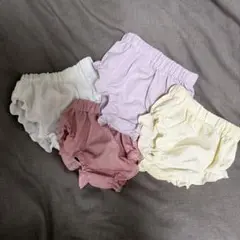 コットンフリルショートパンツ4色セット3-6