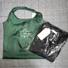 ロゴス　新品　メンズ　毛布　ベスト　パジャマ　LL 黒　エコバッグ