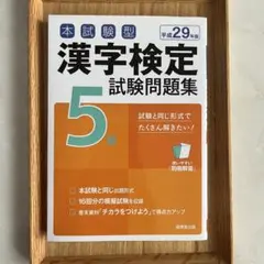 平成29年度版 漢検試験問題集 5級のサムネイル