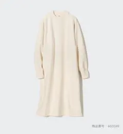 UNIQLO スフレヤーンワンピース Mサイズ　オフホワイト