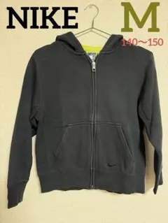 NIKE 裏起毛 フルジップ パーカー M (140〜150) ブラック