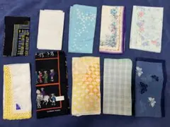 ハンカチ 10枚セット 多彩なデザイン新品サイズ約40x40cm10枚
