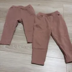 バースデー裏起毛パンツ 90.95cm 2枚セット