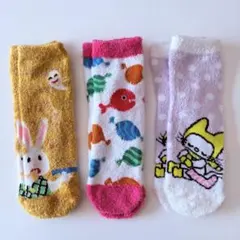絵本のくつした　レディースルームソックス　3足セット