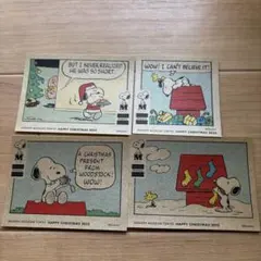 スヌーピーミュージアム　クリスマス　ステッカー　スヌーピー　2025 シール