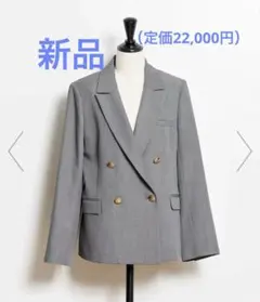 【新品】Noela 2025ゴールドボタンジャケット グレーMのサムネイル