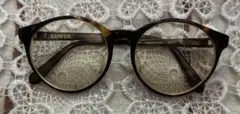 美品　EDWIN べっ甲クラシックラウンドメガネ