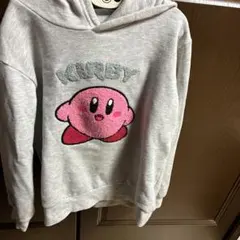 星のカービィ パーカー グレー キッズ　140