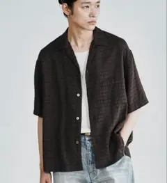 WYM LIDNM GAUZE JACQUARD CHECK H/S SHIRTのサムネイル