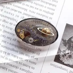 NO.3☆惑星と歯車のレジンペーパーウェイト