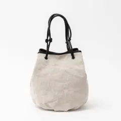 CLASKA ハンドバッグ　トートバッグ　レザー　コットン　リネン CLASKA ハンドバッグ トートバッグ レザー コットン リネン - メルカリ