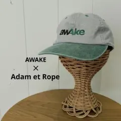 AWAKE アダムエロペ キャップ グレー グリーン レディースのサムネイル