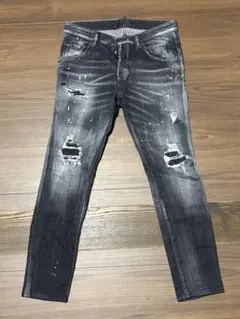 DSQUARED2 スキニーデニム 44 グレー/ブラック