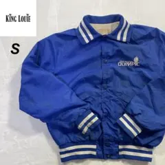キングルイ　70'〜80's USA製　コーチジャケット　ブルー　S 古着
