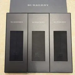 BURBERRY ネイビーソックス 3足セット 25~26