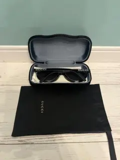 GUCCI ブラックオーバルサングラス ケース付き GG1662SA - メルカリ