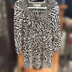 MICHAELコース　チュニックゼブラ柄　美品のサムネイル