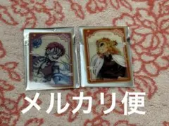 鬼滅の刃　無限列車　描き下ろし　クリアカード　煉獄杏寿郎　猗窩座　セット