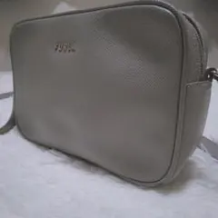 〖美品✨️〗FURLA LILLI ショルダーバッグ レザー ベージュグレーのサムネイル