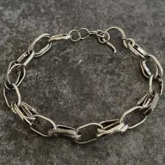 メキシカンジュエリー シルバー925 ブレスレット 喜平 ケーブル 