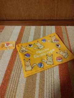 ポケットモンスター　ポケモン　ピカチュウ　フラットポーチ　ビニールポーチ