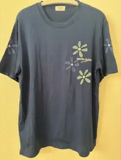 マリクレール　スポーツ 半袖Tシャツ ネイビー 花柄のサムネイル