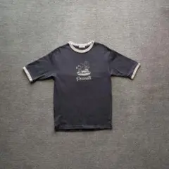 PEANUTS スヌーピー リンガーTシャツ M チャーリーブラウン キャラT