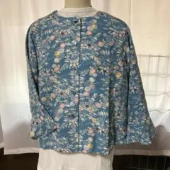 着物ハンドメイドブラウス、長袖のサムネイル